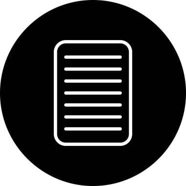 Modern siyah simgenin vektör illüstrasyonu