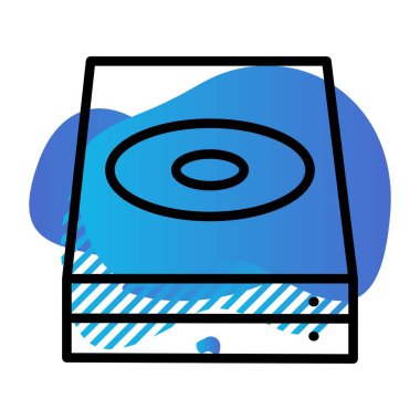 Bilgisayar donanımının vektör illüstrasyonu, dijital kavram