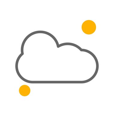 bulut simgesi, vektör illüstrasyonu