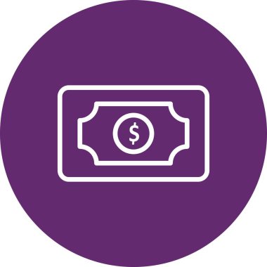 Dolar işareti vektör simgesi. para birimi sembolü.