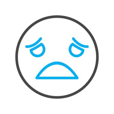 Simge simgesi. Gülen surat sembolü. vektör illüstrasyonu