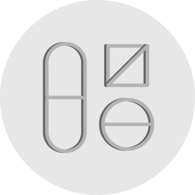 Tıbbi ikonun vektör yanılsaması, tıp konsepti 