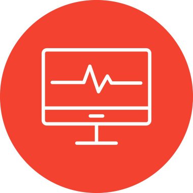 Lcd vektörü simgesi, illüstrasyon