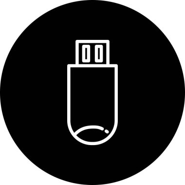 usb simgesi, vektör, illüstrasyon