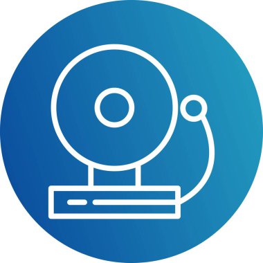 Çan simgesi, basit vektör illüstrasyonu