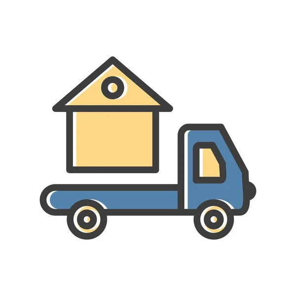 Delivery Van Ico — 스톡 벡터