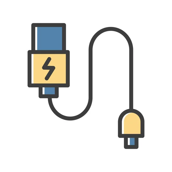 Icono Cable Datos Vectoriales — Archivo Imágenes Vectoriales