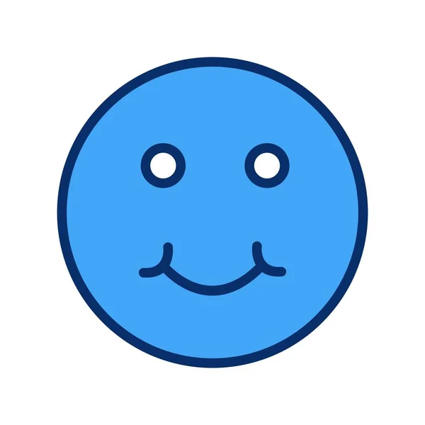 Sonrisa Icono Cara Vector Ilustración — Vector de stock