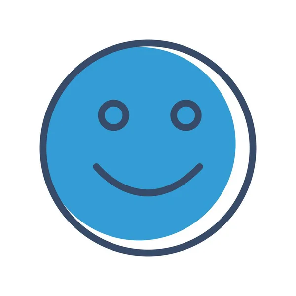 Sonrisa Icono Cara Ilustración Vector Simple — Vector de stock