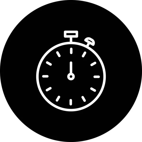 Vector Stopwatch Icon Illustration — Stock Vector