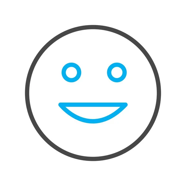 Happy Face Icon Simple Vector Illustration — Stock Vector