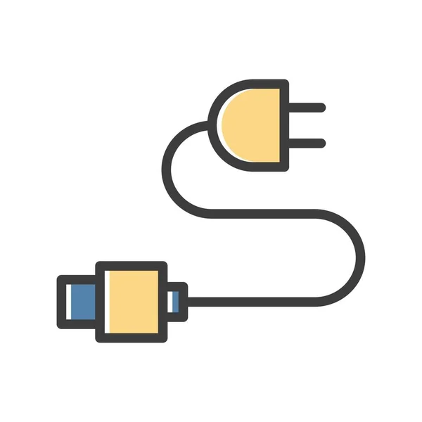 Datos Vectoriales Cable Ico — Vector de stock