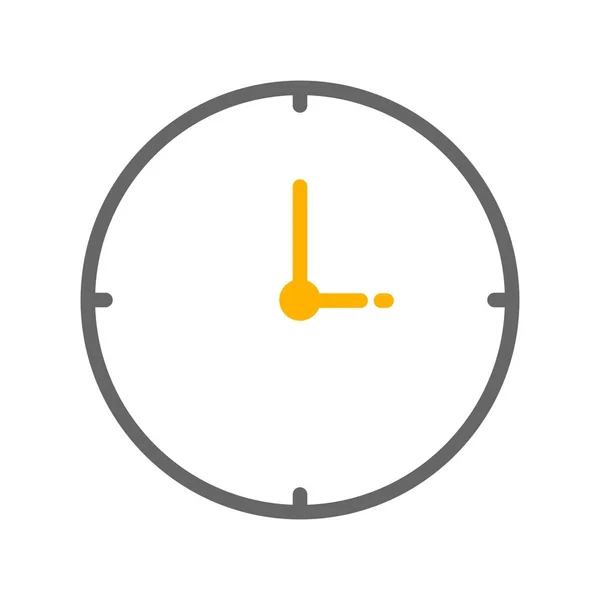 Clock Icon Simple Vector Illustration — Stock Vector