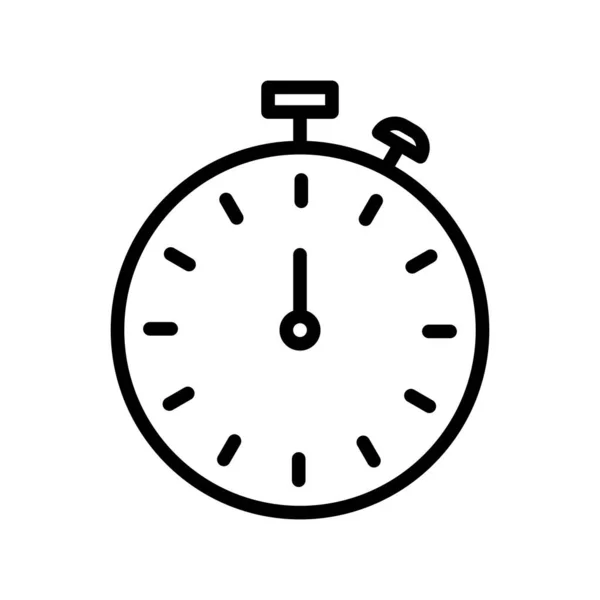 Vector Stopwatch Icoon Illustratie — Stockvector