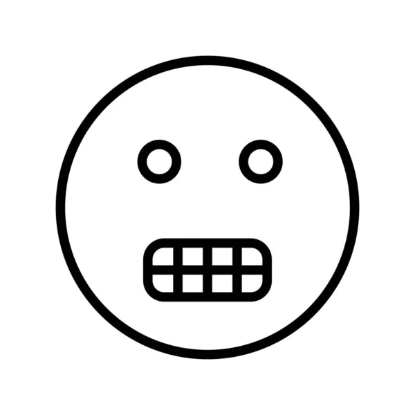 Ícone Emoticon Rosto Desenho Animado Ilustração Ícones Vetoriais Computador Para —  Vetores de Stock