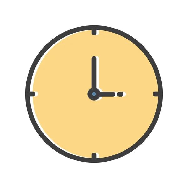 Icône Horloge Illustration Vectorielle Simple — Image vectorielle