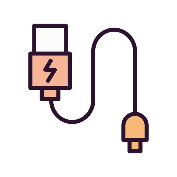 Icono Cable Datos Vectoriales — Archivo Imágenes Vectoriales