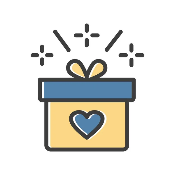 Gift Box Vector Icon — Stock Vector