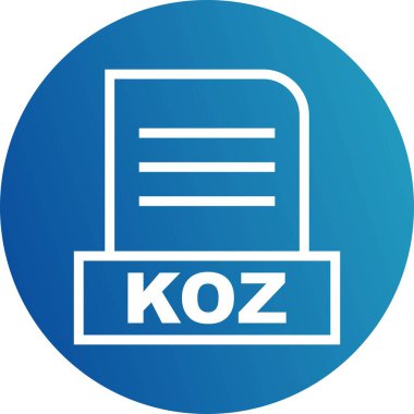 Vektör KOZ dosya simgesi