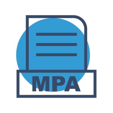 Vektör MPA dosya simgesi