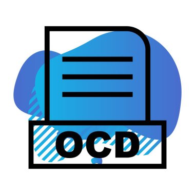 Vektör OCD dosya simgesi 
