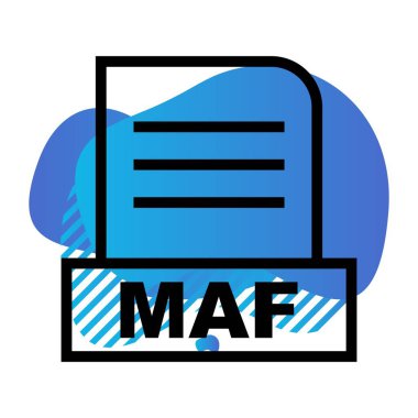 Vektör MAF dosya simgesi