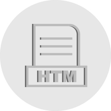 Vektör HTM dosya simgesi