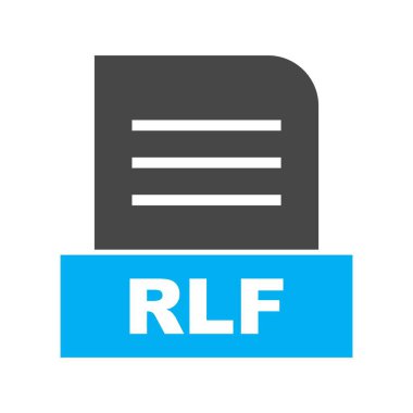  Vektör RLF dosya simgesi