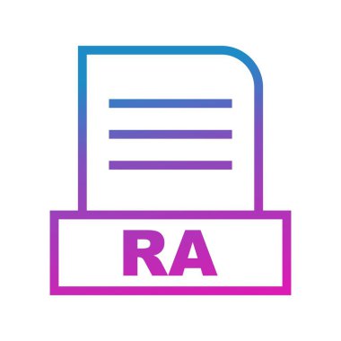 Vektör RA dosya simgesi