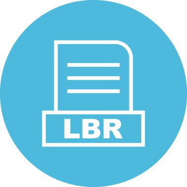 Vektör LBR dosya simgesi