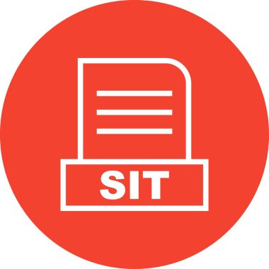 Vektör SIT dosya simgesi 
