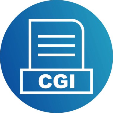 Vektör CGI dosya simgesi