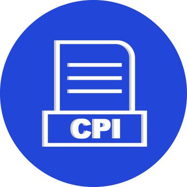 Vektör CPI dosya simgesi
