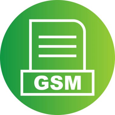 Vektör GSM dosya simgesi