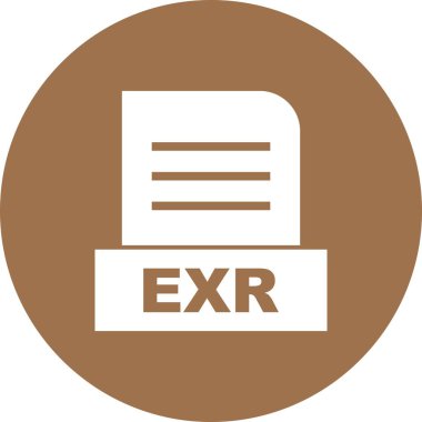 Vektör EXR dosya simgesi