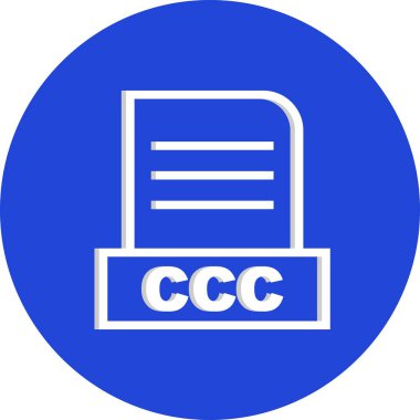 Vektör CCC dosya simgesi