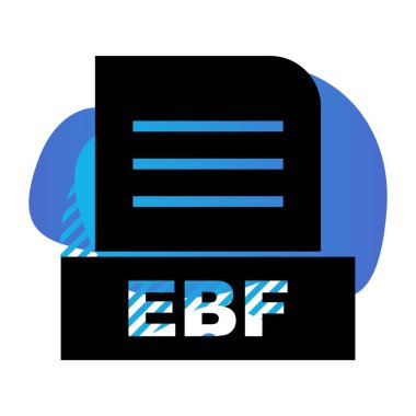 Vektör EBF dosya simgesi