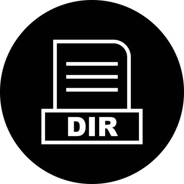 Vektör DIR dosya simgesi