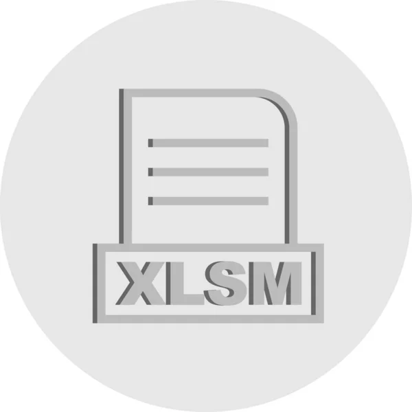 Icône Fichier Vectoriel Xlsm — Image vectorielle
