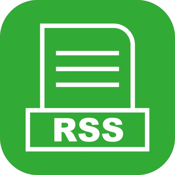 Vector Rss Bestand Pictogram — Stockvector