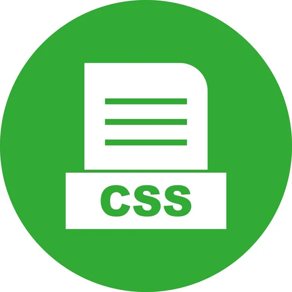 Значок Векторного Css Файла — стоковый вектор