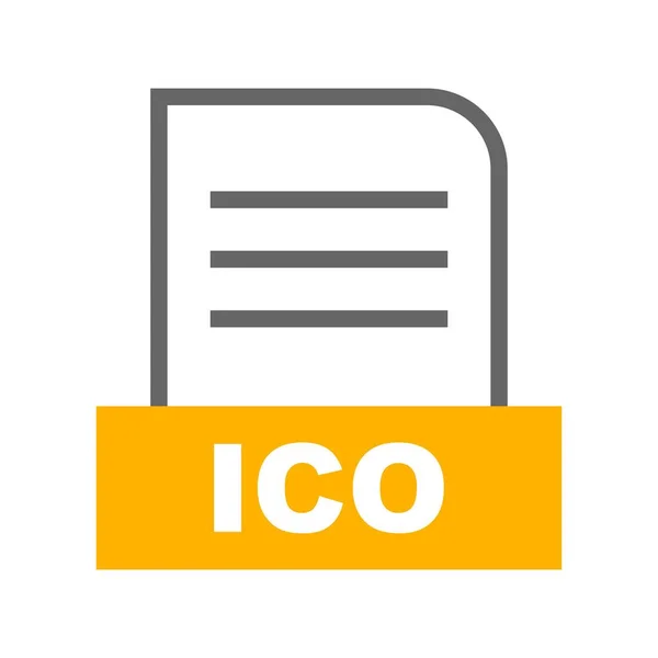 Vector Ico Icono Del Archivo — Vector de stock