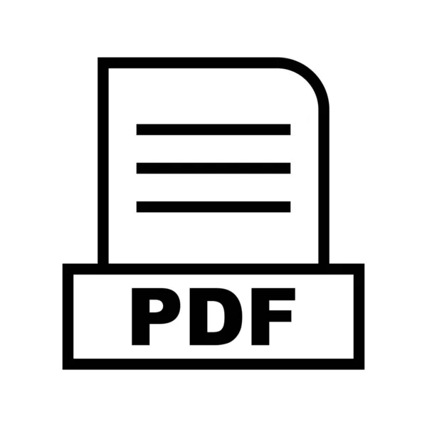 Vektorsymbol Für Pdf Dateien — Stockvektor
