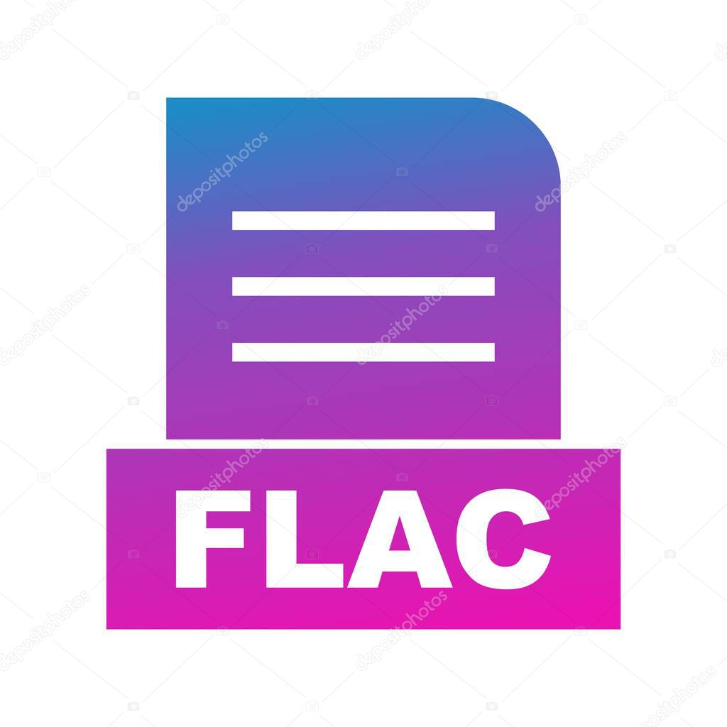 Vector FLAC file icon