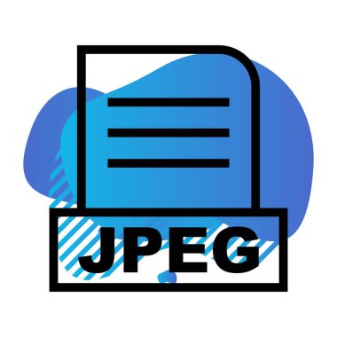 Vektör JPEG dosya simgesi