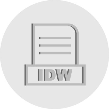  Vektör IDW dosya simgesi 
