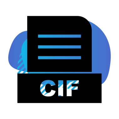 Vektör CIF dosya simgesi