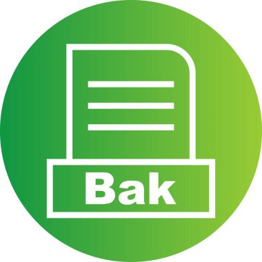 Vektör Bak dosya simgesi 