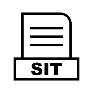 Vektör SIT dosya simgesi 