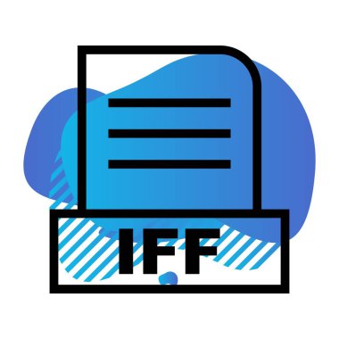 Vektör IFF dosya simgesi 